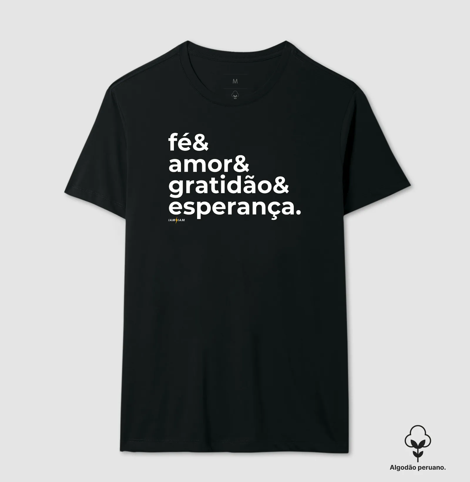 Camiseta Fé & Amor & Gratidão & Esperança - Imagem 5