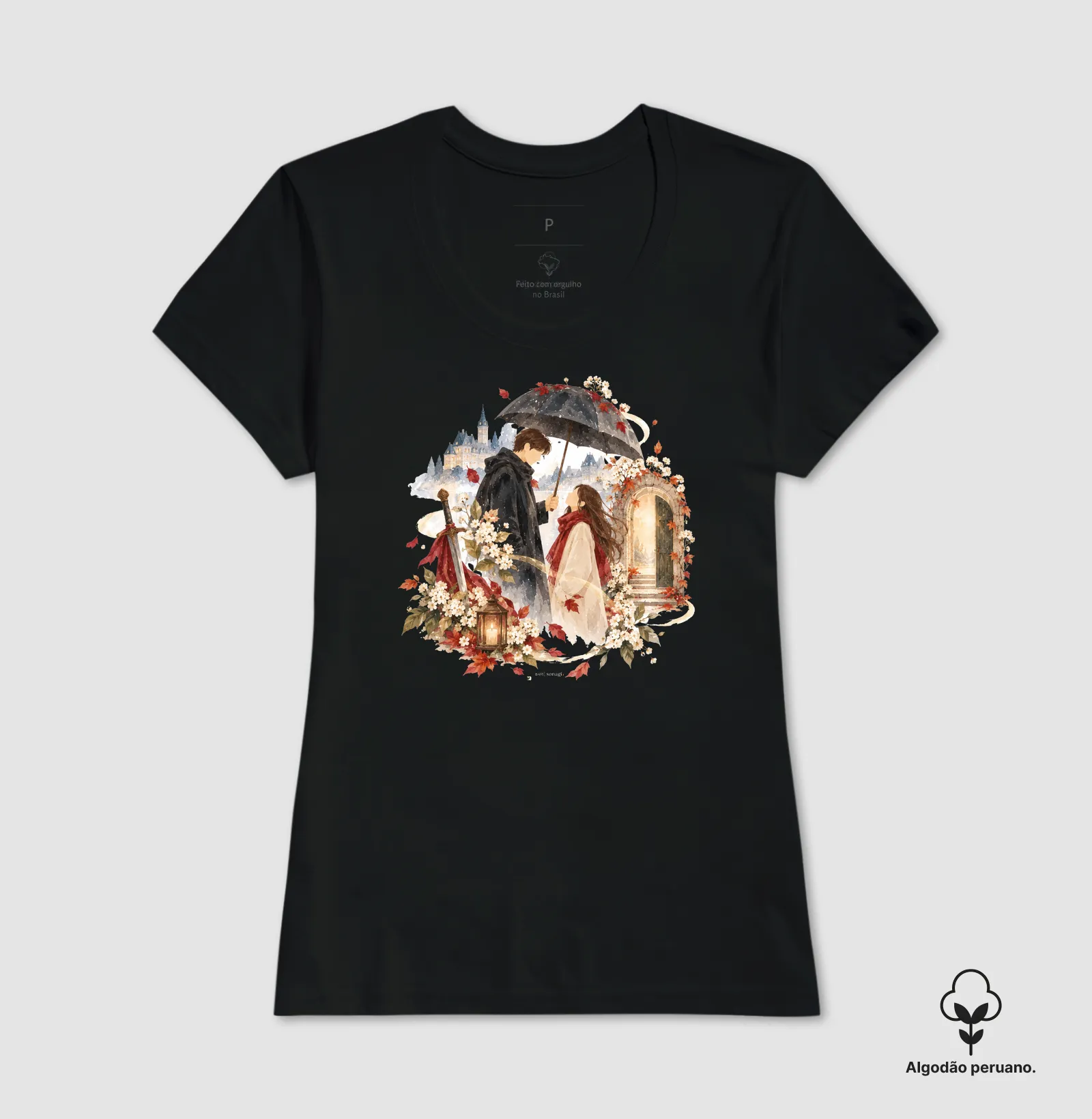 Solitário, Inverno e Eternidade | Camiseta Dorameira em Aquarela - Imagem 3