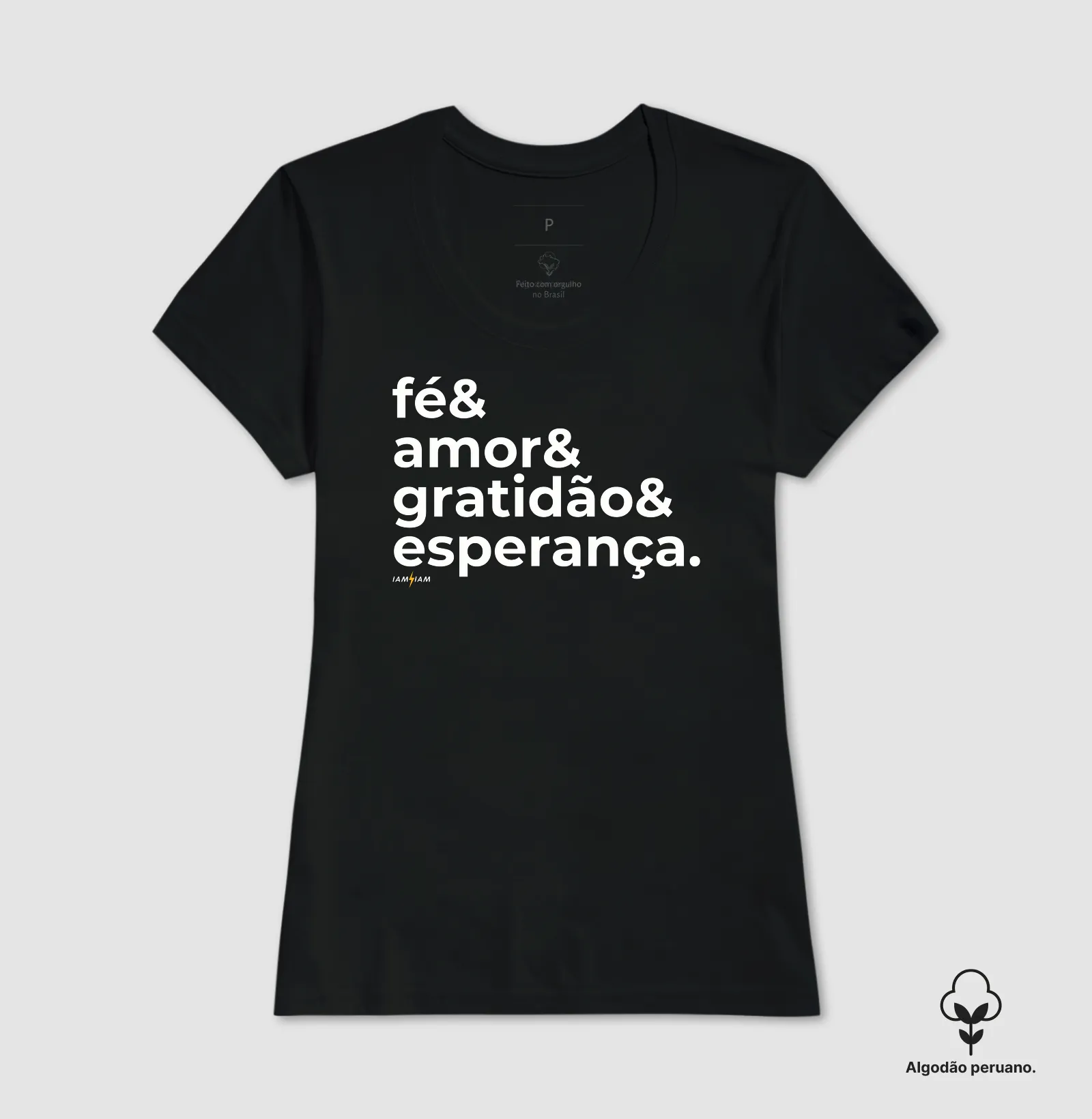 Camiseta Fé & Amor & Gratidão & Esperança - Imagem 6