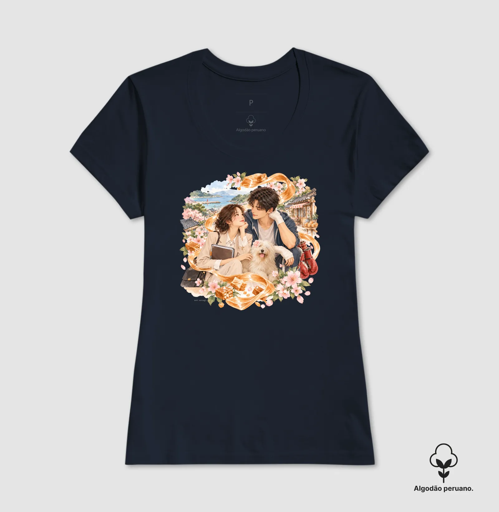 Premium - Entre Caramelo e Memórias | Camiseta Dorameira em Aquarela - Imagem 7