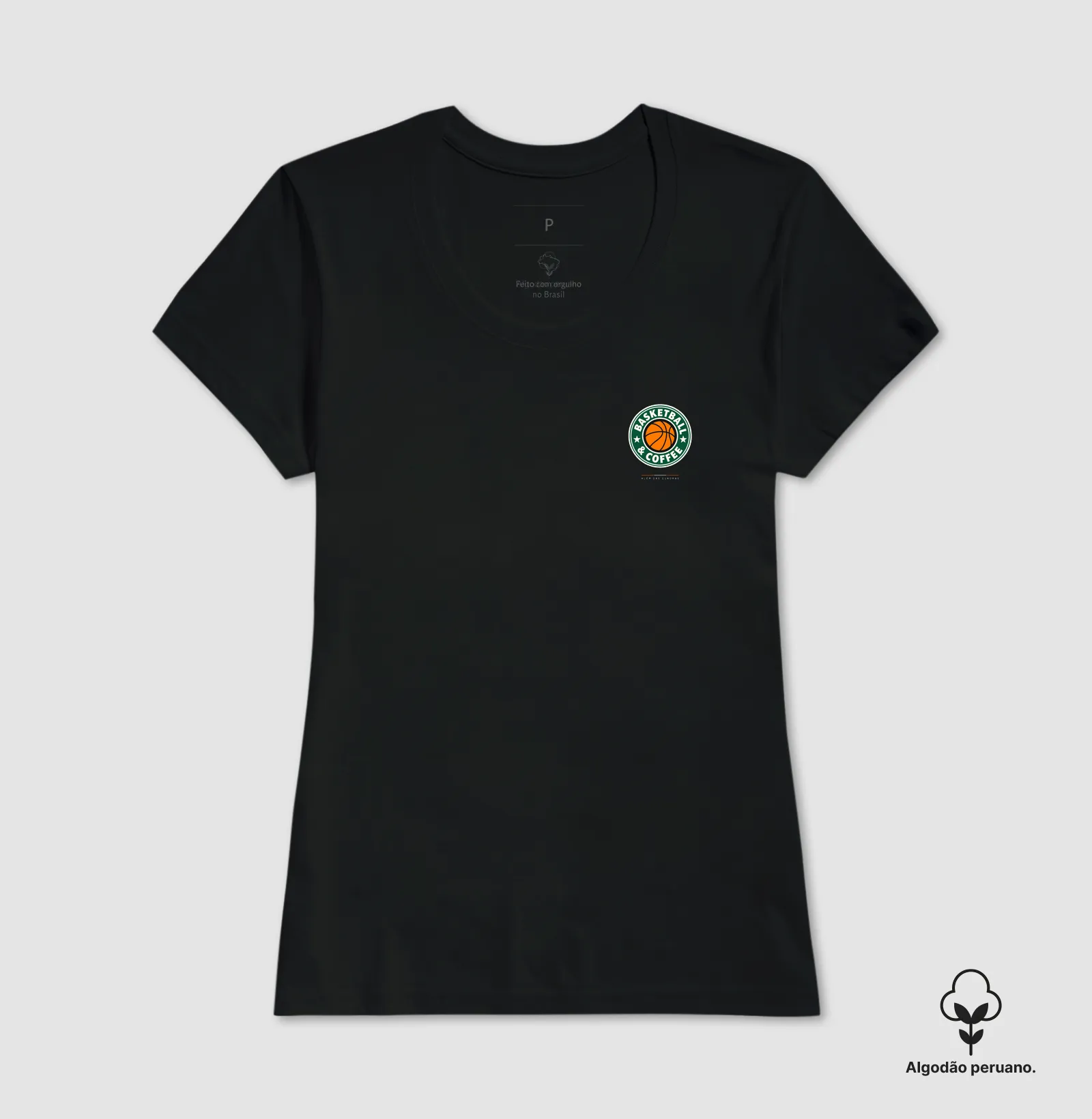 Camiseta Basketball & Coffee — Minimalista - Imagem 4