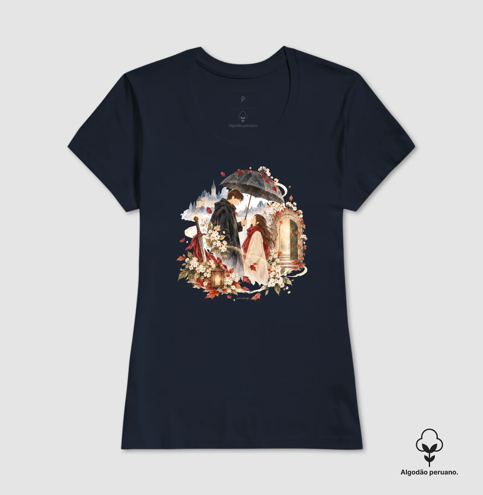 Solitário, Inverno e Eternidade | Camiseta Dorameira em Aquarela - Imagem 5